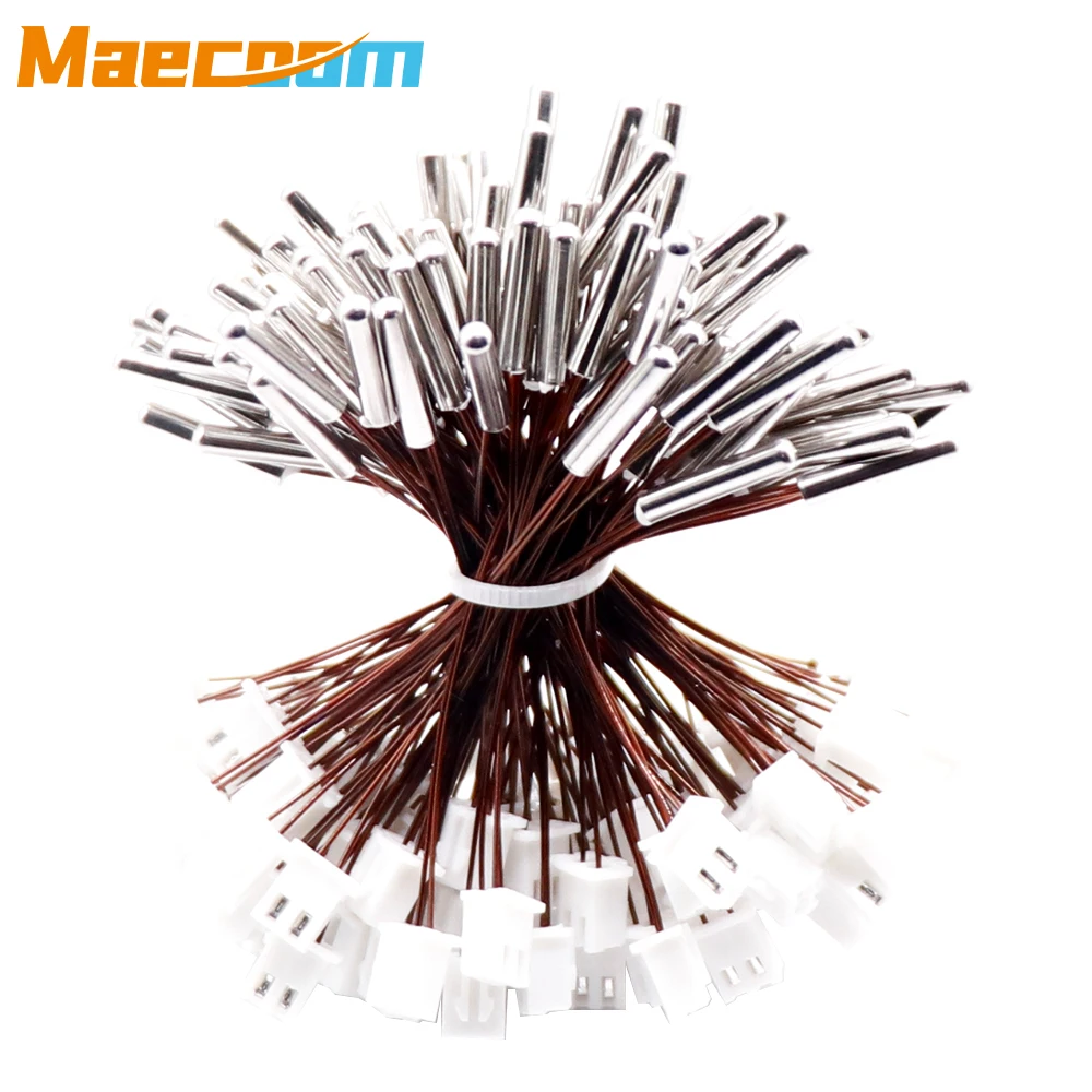 3D 프린터 압출기 Mk8 V6 화산 CR10 M3 Hotend VORON CR6SE 용 고품질 NTC100K 3950 서미스터 온도 센서