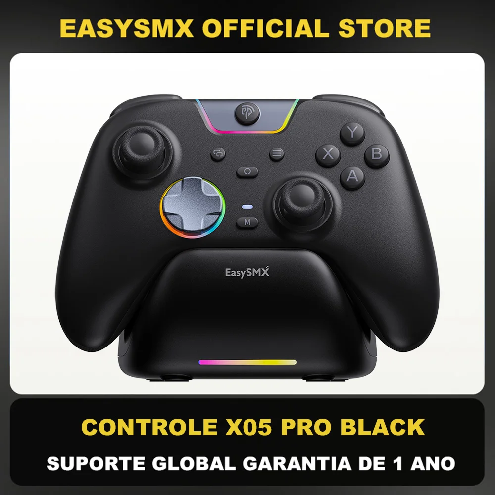 Controle EasySMX X05 Pro com Dock