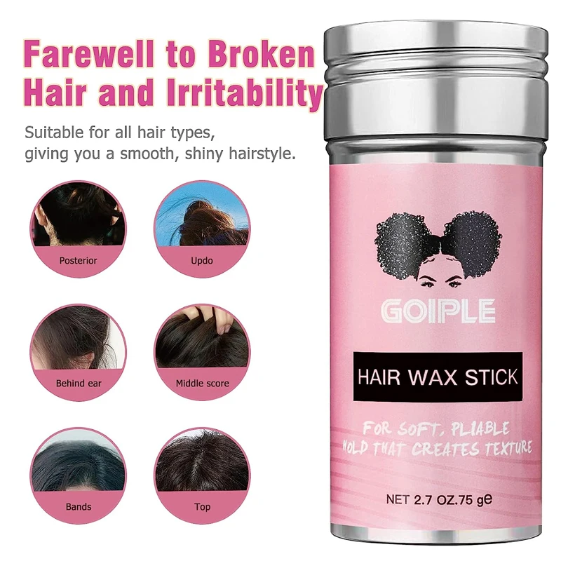 GOIPLE Hot Comb Hair Straightener Electric Heating Comb Fast Heating Slick Women Broken Flyaway Hair Wax Stick for Hair Styling 5
