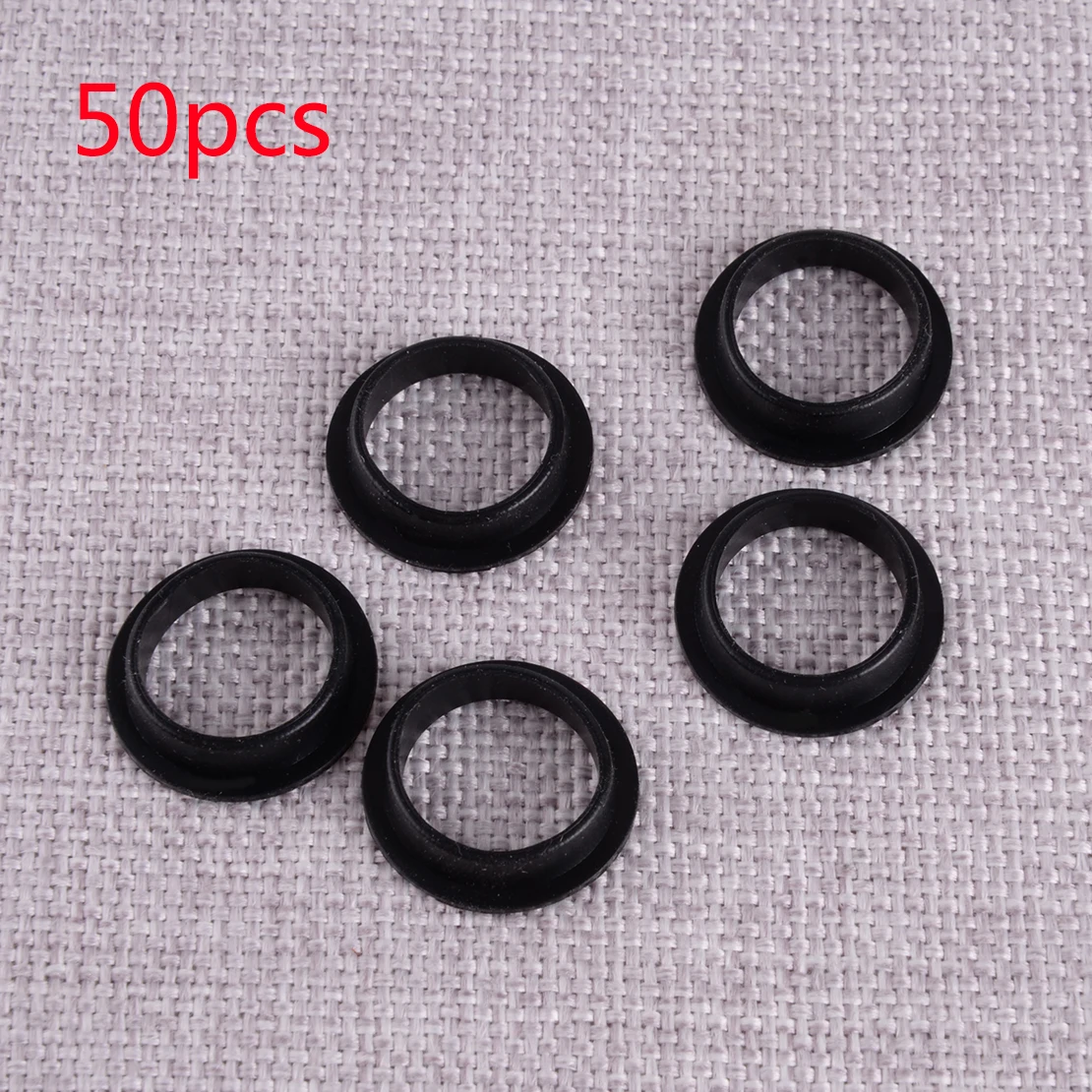 50Pcs Black Car Bumper Parking Sensor O-ring Rubber Fit For Tesla BMW 1127502 1127503 1048473 1048474 9261587 9261582