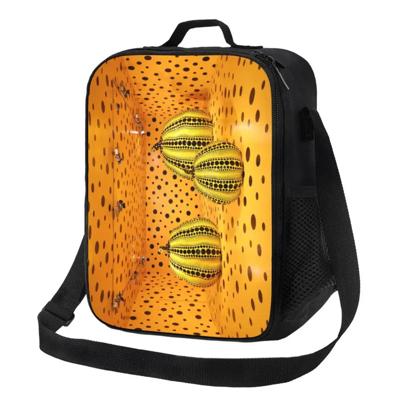

Yayoi Kusama Pumkin Abstract Art Thermal Insulated Bag Lunch Tote For Kids School Children Multifunction Bento Food Box