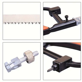 Hacksaw Set with Replaceable Saw Blades and Metal Miter 4