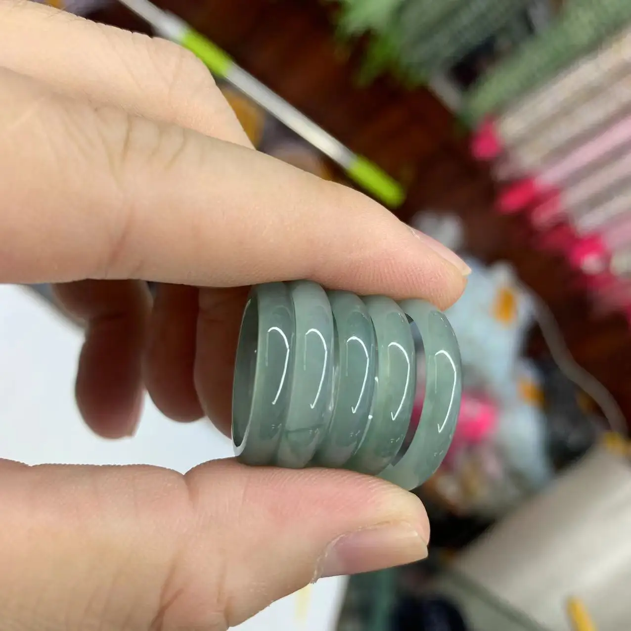 Natural Jadeite Ring Fine Gemstone Jewelry For Women Men Gift gemstone ring jade ring