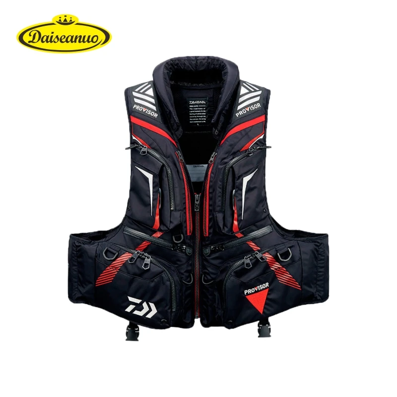 Daiseanuo High Density Buoyancy Fishing vest Breathable Life Jackets Detachable Fishing Cloth Safety Waistcoat