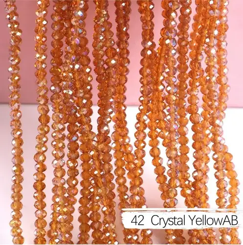 2mm 4mm 6mm 8mm Rondelle Austria Crystal Beads Faceted Glass Beads Loose Spacer Beads for DIY Bracelet Garment Making - Image 33