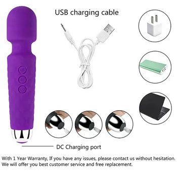 Sex toys 20 Speeds vibrators for women adults 18 AV Stick Vibrator female masturbators exotic accessories sexy toys Rechargeable 4