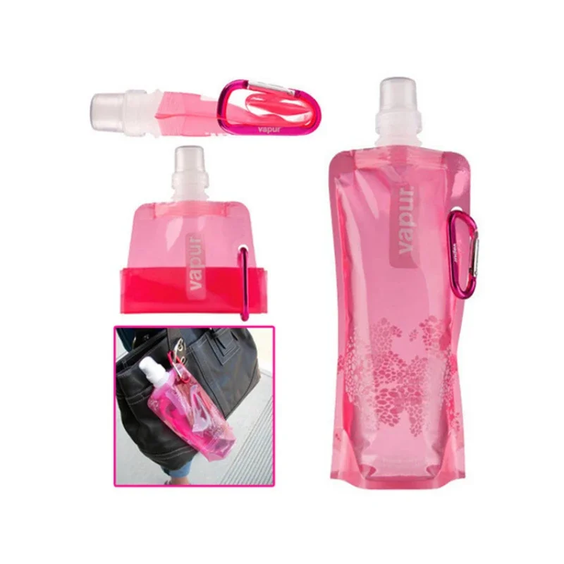 Portable Ultralight Foldable Silicone Water Bottle Bag Outdoor