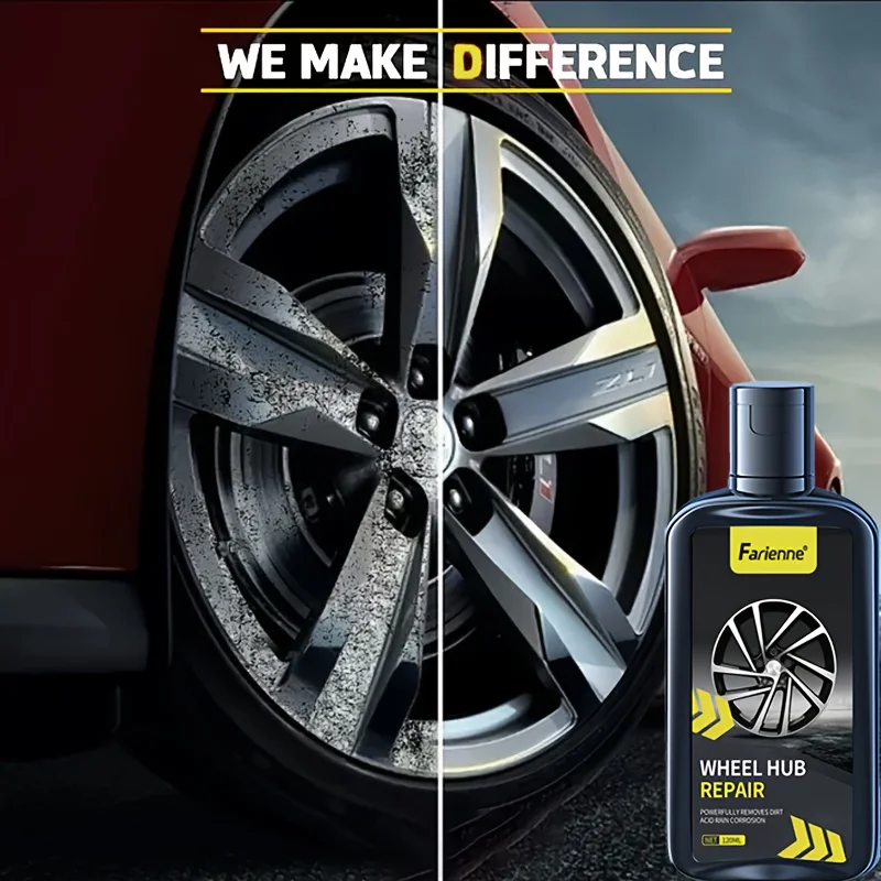 Universal Wheel Rim Repair Kit-Alloy Scratch Remover, Quick Edge Damage Fix, Enhanced Vehicle Maintenance, Plastic Material