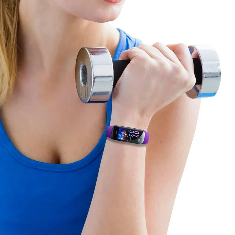 Lenovo Smart Bracelet C1 Plus Bluetooth Fitness Tracker Sports Step Counting Heart Rate Blood Pressure Monitor Waterproof Unisex