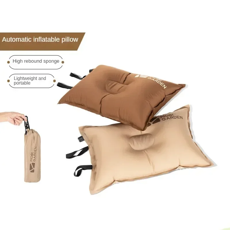 Outdoor Travel Sleeping Pillow Portable Camping Inflatable Pillow Automatic Ultralight Sponge Comfortable For Camping inflatable pillow camping pillow