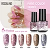 ROSALIND Purple Cat Eye Nail Gel Polish Semi Permanent Hybrid Varnish Kit Manicure Need Base Top Nail Art Nail Gel Polish Set 2