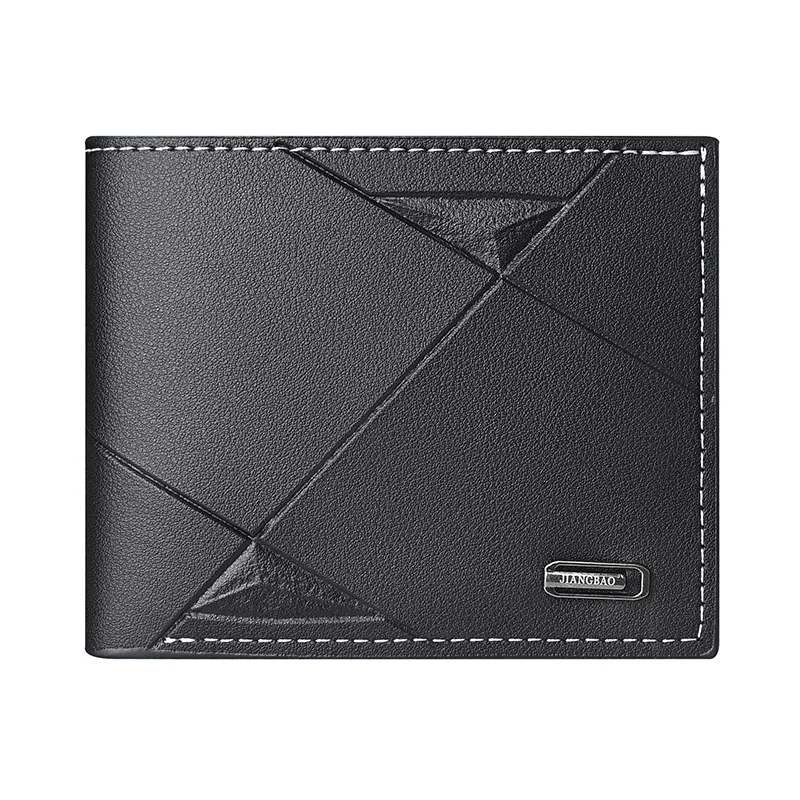 New Style Men's Short Wallet Multiple Card Slots Fashion Casual Thin Horizontal Money Clip for Young Men