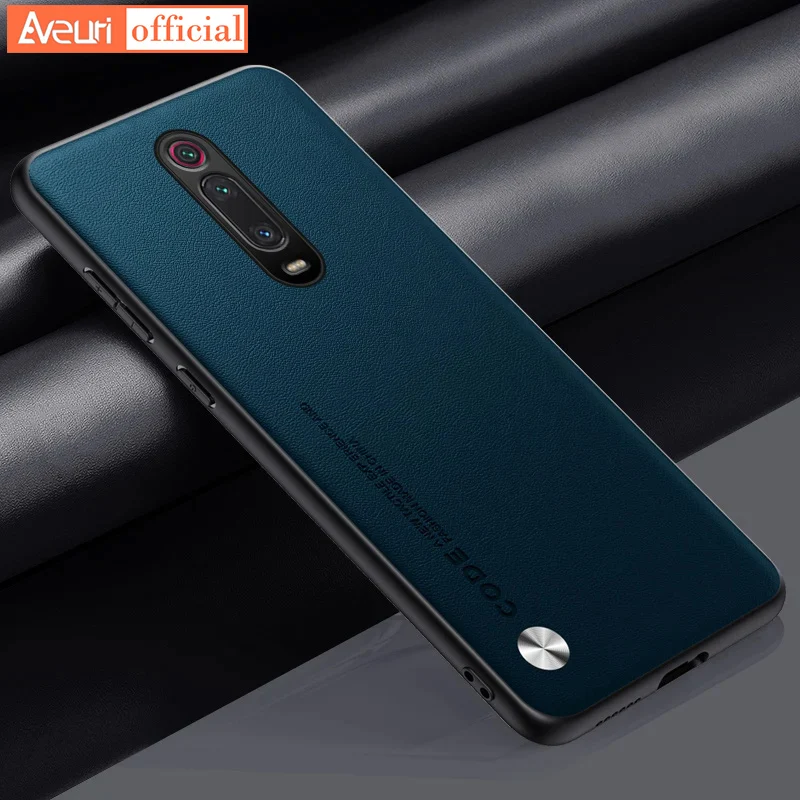 Luxury PU Leather Matte Shockproof Phone Case - Silicone Protection Cover
