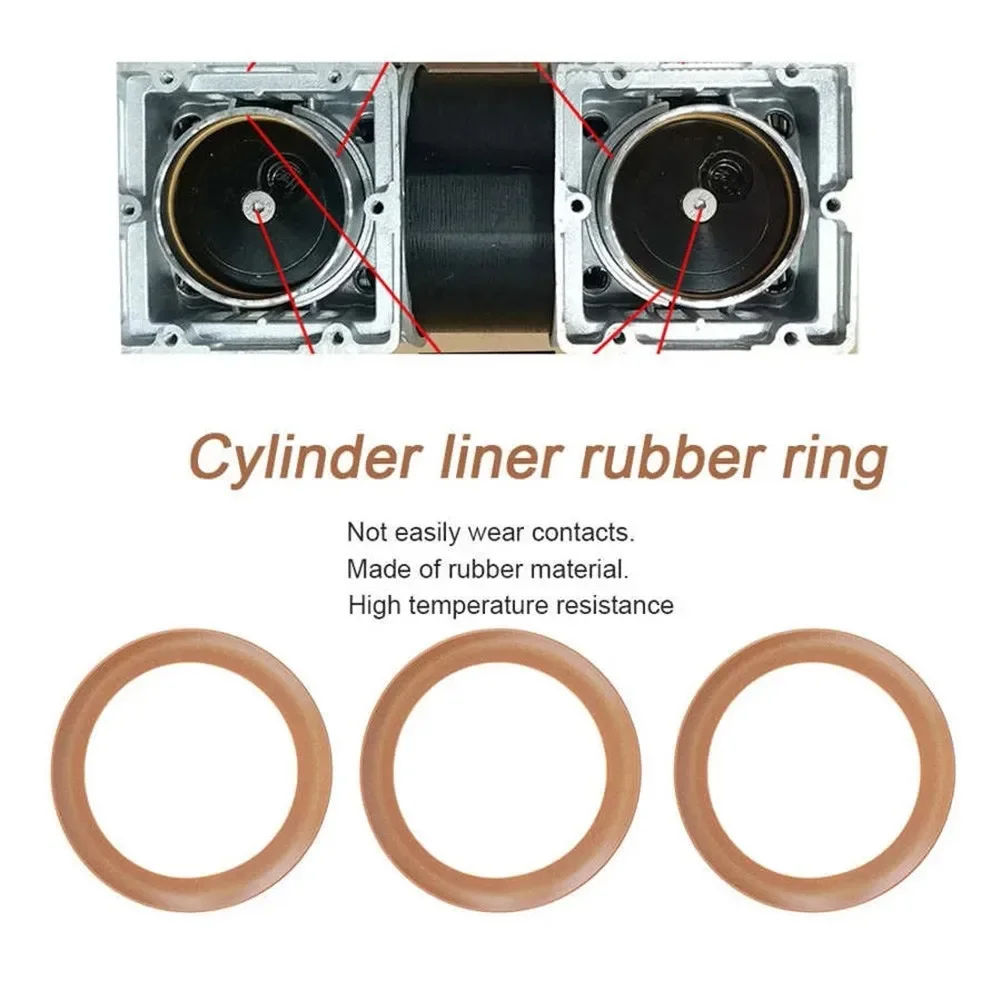 

Air Compressor Piston Ring Rubber Insulated For 550W/1100W/1500W Oil-Free Silent Cylinder Replacement Pneumatic Parts