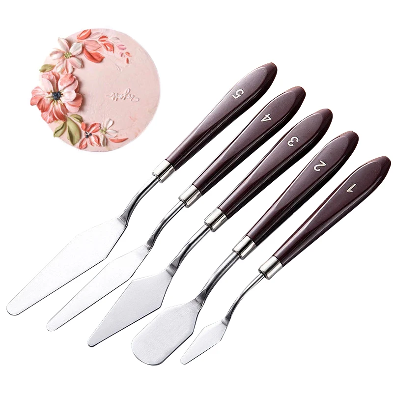 15PcsCakeSpatulaStainlessSteelButterCreamKnifeCakeScraperOilPaintingKnivesCakes