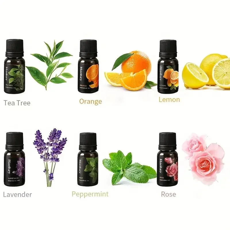Organic Essential Oils 6 Kinds Aromatherapy Kit Humidifiers Massage Aromatherapy Candle Making Skin