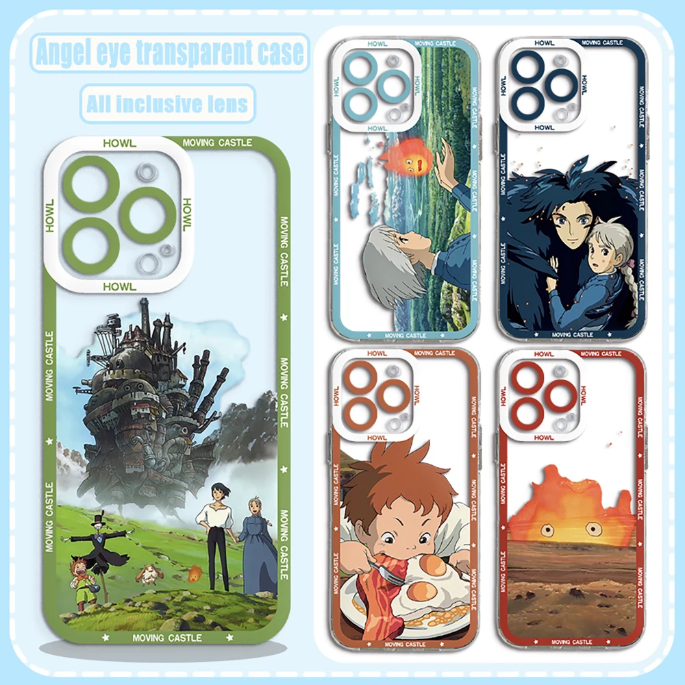 Clear Soft TPU Motion Phone Case with Howl's Design