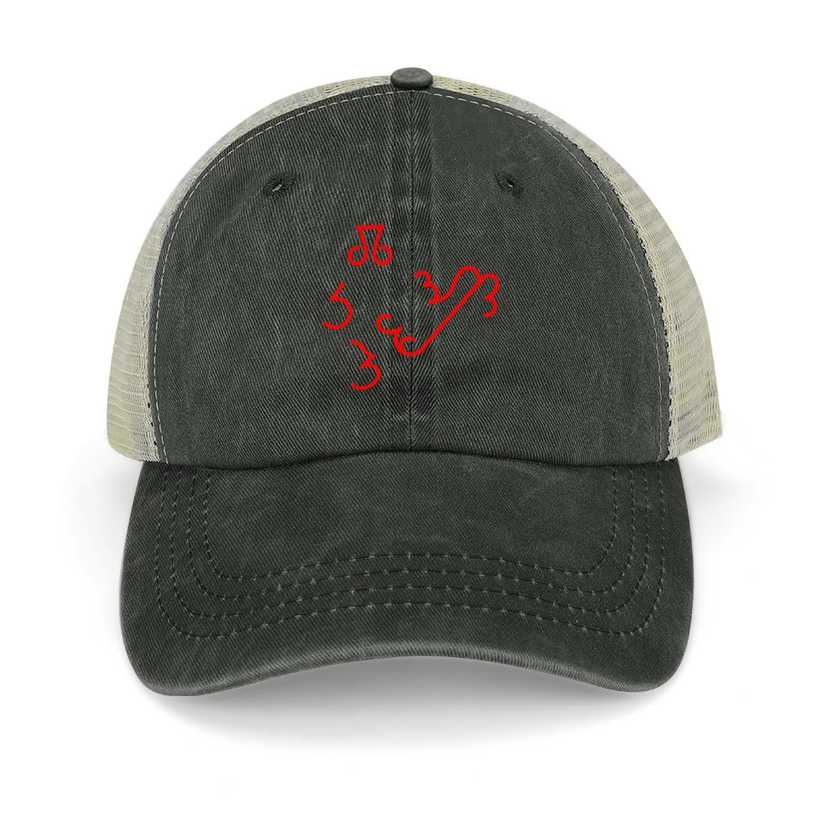 

Lucifer - Verum (uncircled / red) Cowboy Hat Wild Ball Hat Ball Cap Christmas Hat summer Women's Hats 2024 Men's