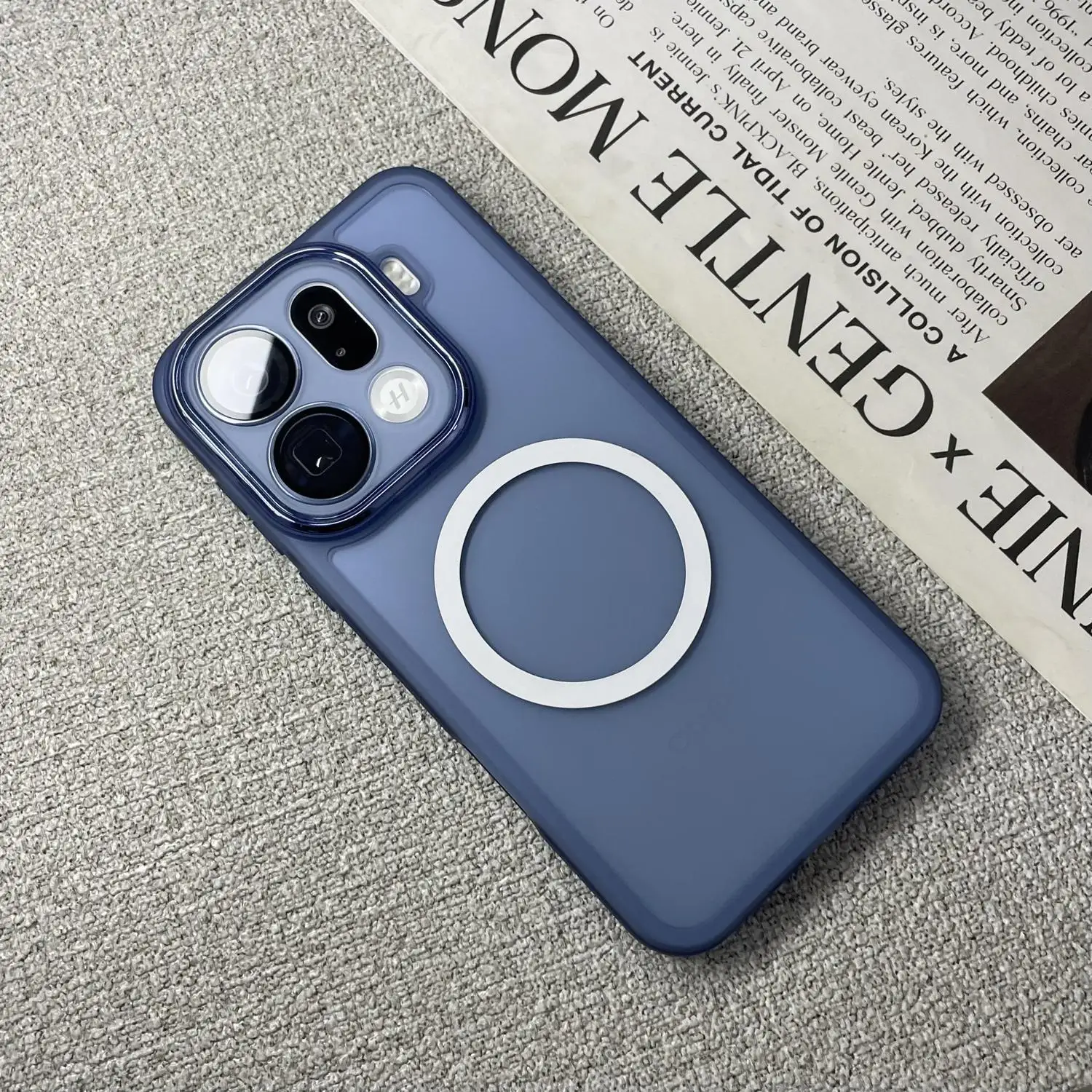 Enhanced Product Title: Premium Magnetic Transparent Shockproof Case with Lens Protection