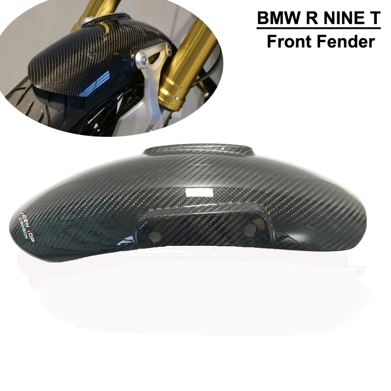 New 100% Real Carbon Fiber Motorcycle Front Wheel Fender Mudguard Motorbike Part For BMW R NINE T R9T 2014 2015 2016 2017 2018 - Image 2