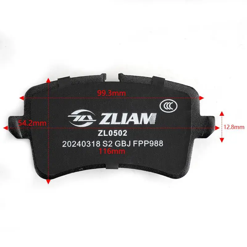 Azgiant 자동차 세라믹 금속 후면 브레이크 패드, 아우디 A6L e-tron, A7 스포츠백, A8, A8L, A8L 하이브리드, 4 개 박스
