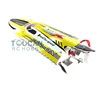DT RC Boat G30H ARTR 54" 30CC Engine Gasoline Fiber Glass RC Racing Boat Water cooling Rudder Propeller Yellow Model Toy TH02683 4