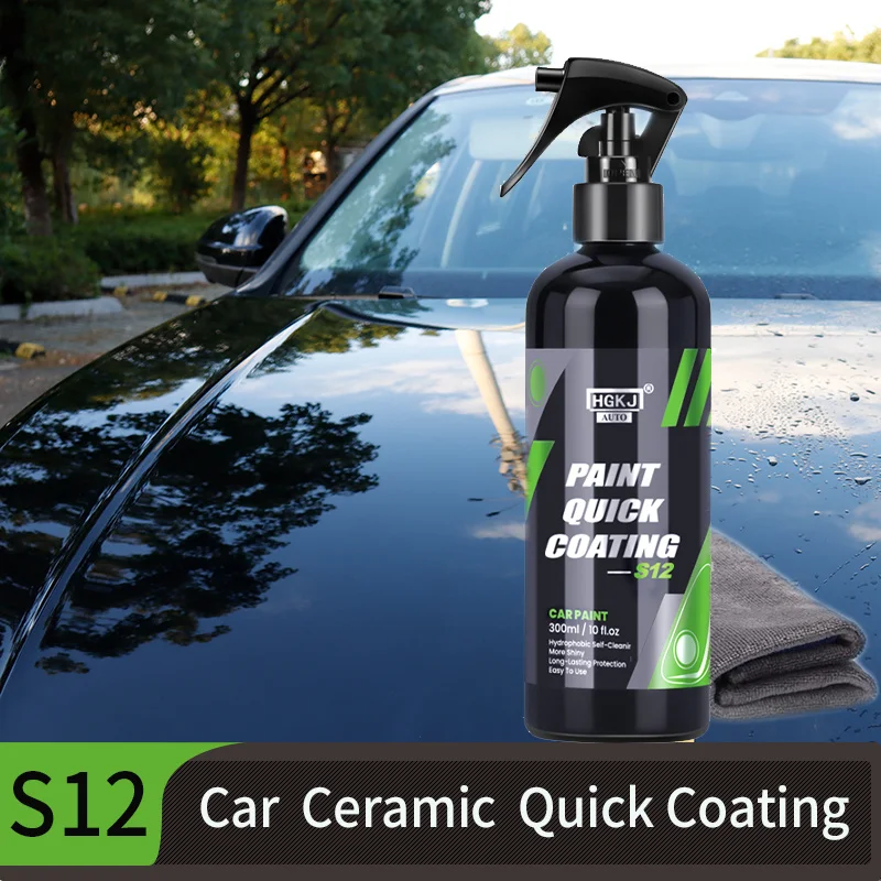 Hgkj S12 Automotive Ceramic Nano Coating Liquid Car Body Nano Coatin Wax Hydrophobic Polishing Spray Paint Agent Car Products