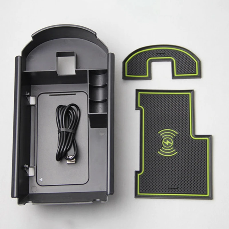 Mobile Phone Wireless Charging Central Armrest Storage Box 1Lot for Toyota C-HR CHR C HR