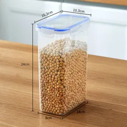 Stackable Food Storage Containers with Lids for Kitchen Pantry Organization (2.5L)