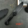 Black Kabar Becker Campanion BK2 Black Coated Blade Nylon Handle Hunting Tactical Outdoor Self Defense Military Knives 3