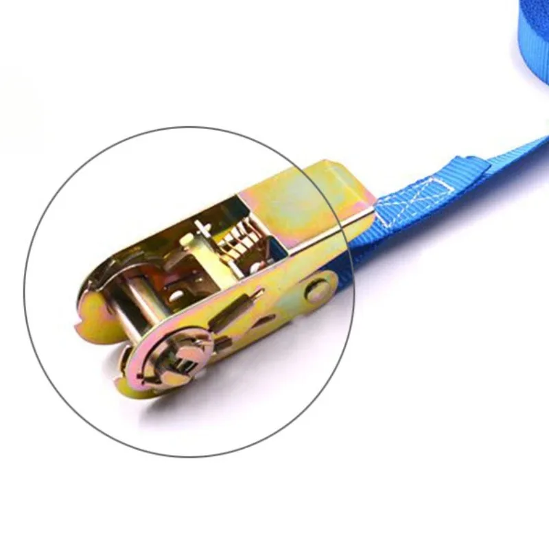 6m Cargo Strap Ratchet Tensioner Freight Car Fixed Tightener Tighten Rope for Luggage Goods Transportation Outdoor Camping cargo straps cargo tie down strap lashing strap tie down straps strapping tensioner luggage strap