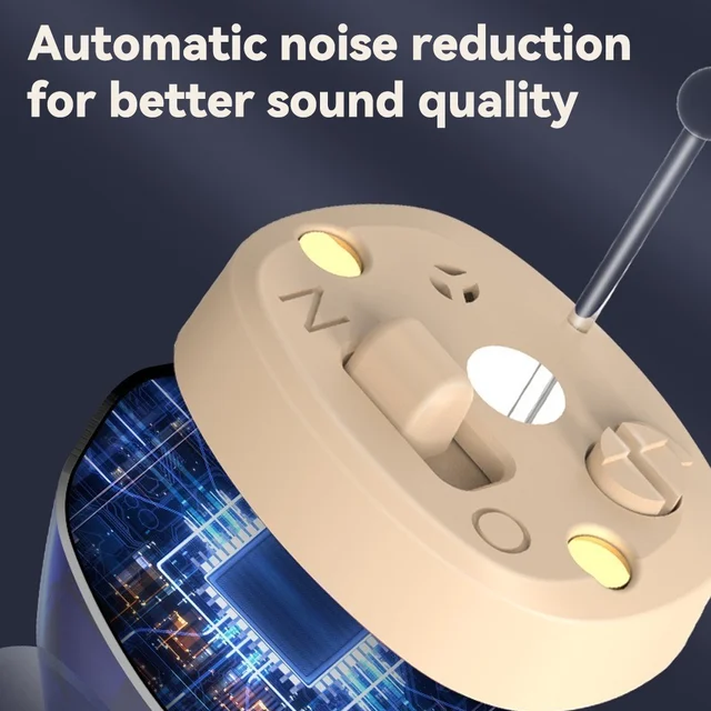ITE Apparecchio Acustico Ricaricabile Anziani Ipoudenti Display Digitale Amplificatore Audio Senza Fili Dispositivo Invisibile 5