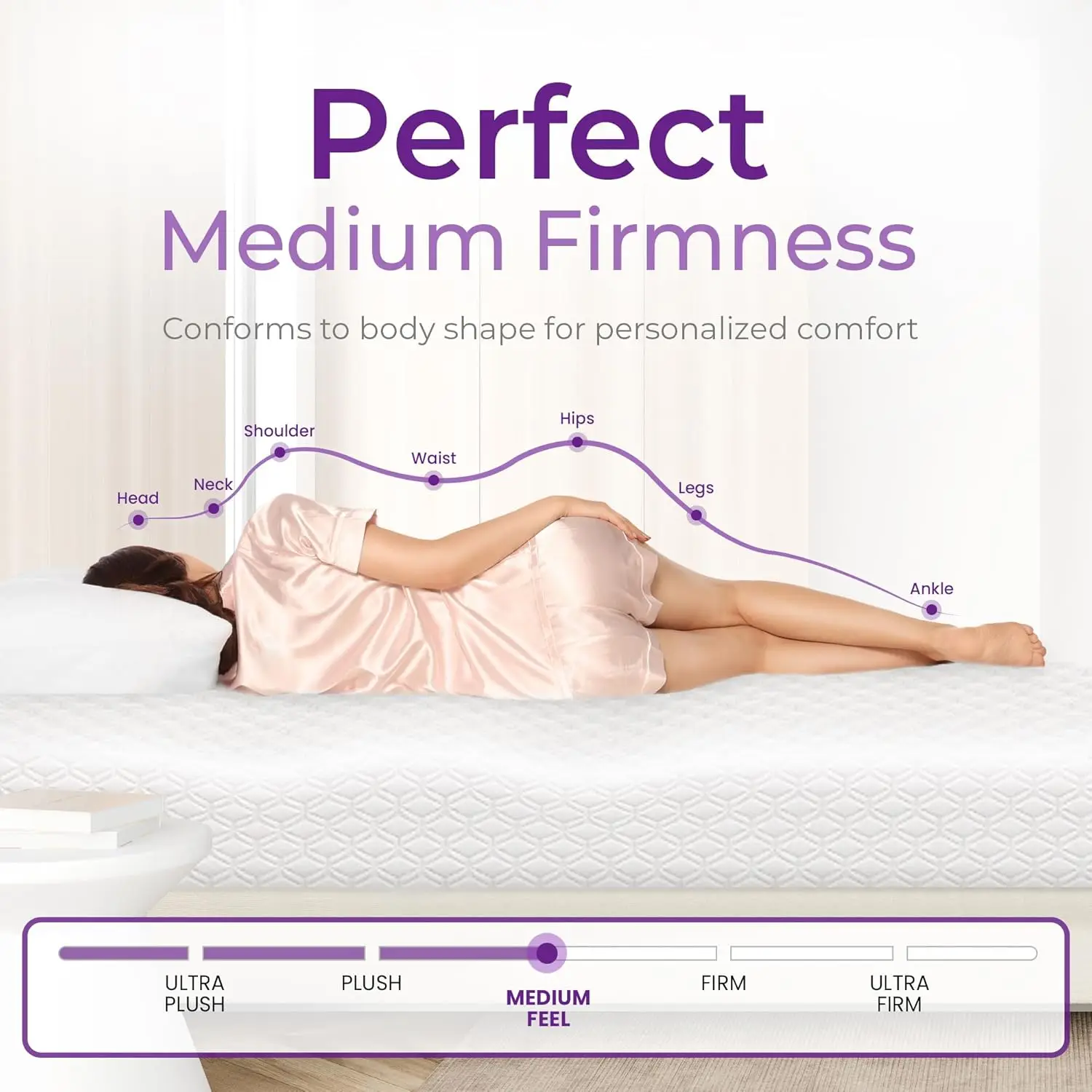 10 Inch Full Cooling Gel Memory Foam Medium Firm Mattress Breathable Pressure Relief CertiPUR-US Certified Mattress-in-a-Box for