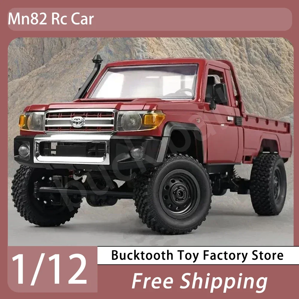 

1/12 Mn82 Remote Control Cars Model Off-Road Climbing Rc Car 2.4G Full Scale Vehicle Retro Simulation Child Birthday Toys Gift