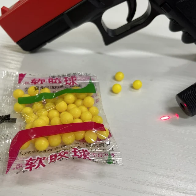 G17 Continuous Shell Throwing Desert Eagle Children's Model Toy Gun Boys' Handgun Empty Compartment Hanging 6-8mm Bullets 6