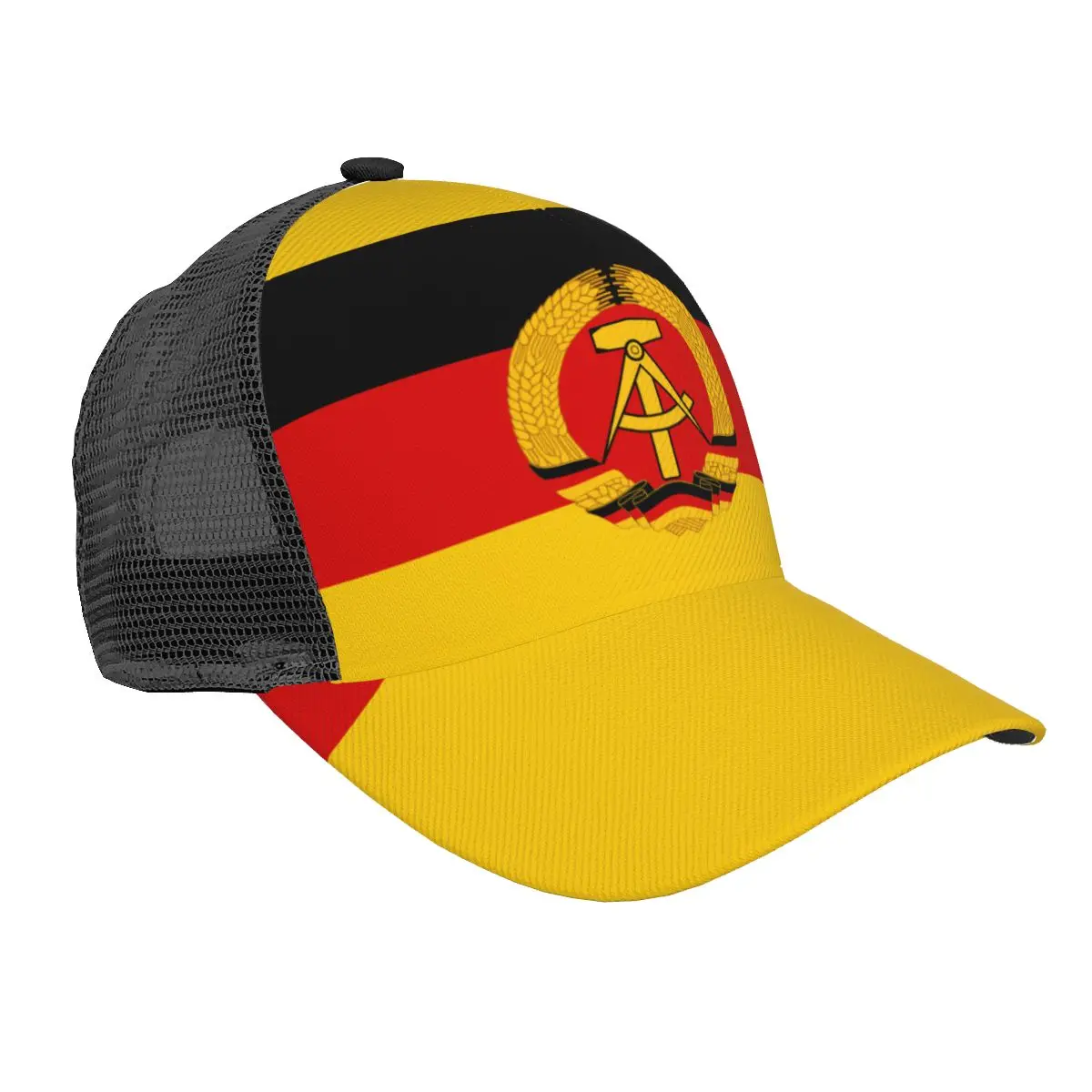 

Unisex Cap Casual Mesh Baseball Cap Flag Of The German Adjustable Snapback Hat For Hip Hop Trucker Cap