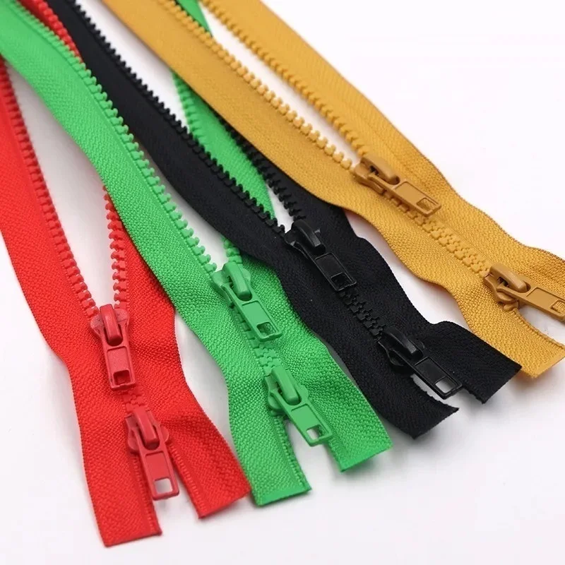Heavy-Duty Resin Double Slider Zipper for Sewing Projects, Sleeping Bags & Garments (50cm to 200cm)