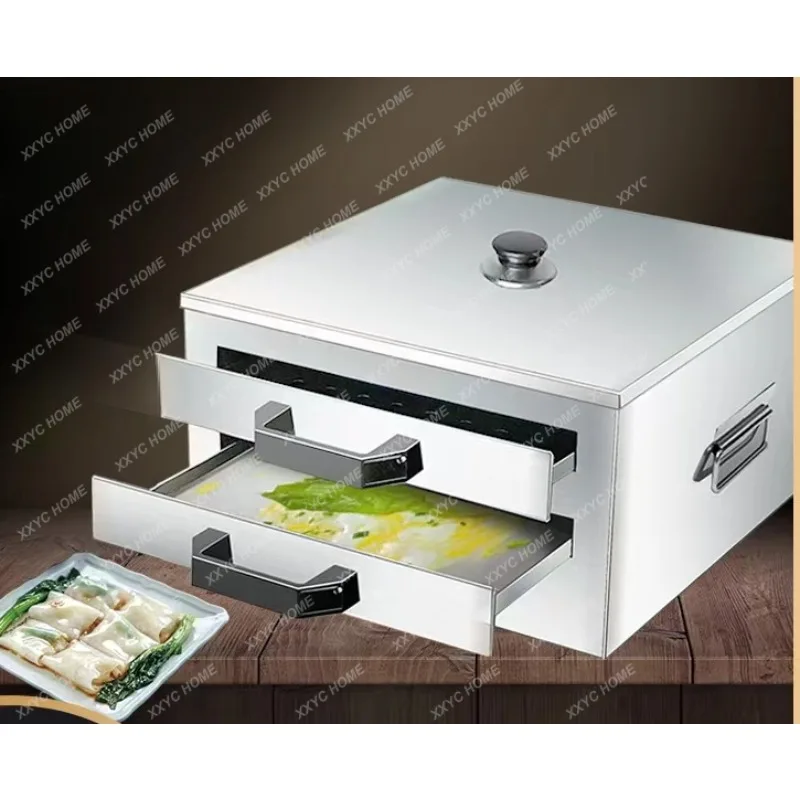 

Steam Box Pulled Rice Noodles Rice Steaming Machine Household Stainless Steel Steamer Rice Noodles Roll Oven