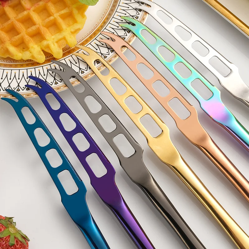Description Picture 4 of itemMultiFunction Kitchen Gadgets Stainless Steel Butter Spreader Knife With Holes Cheese Grater Tools Jam Easy Spread Butter Knife