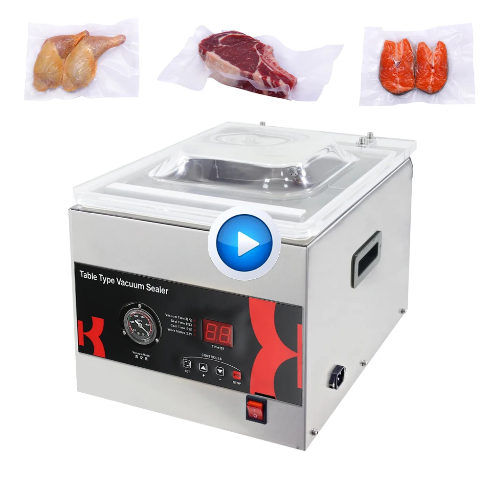 

Bespacker DZ-260C industrial/household chamber vacuum sealer machine food meat fruit and vegetable vacuum packing machines