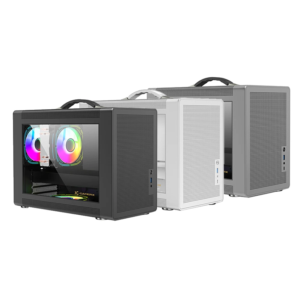 Power Train P60 Desktop MATX Case Handheld Portable Mesh Version PC Small Chassis Supports 350mm Graphics Card Type-C Interface pc case pc chassis computer chassis frame