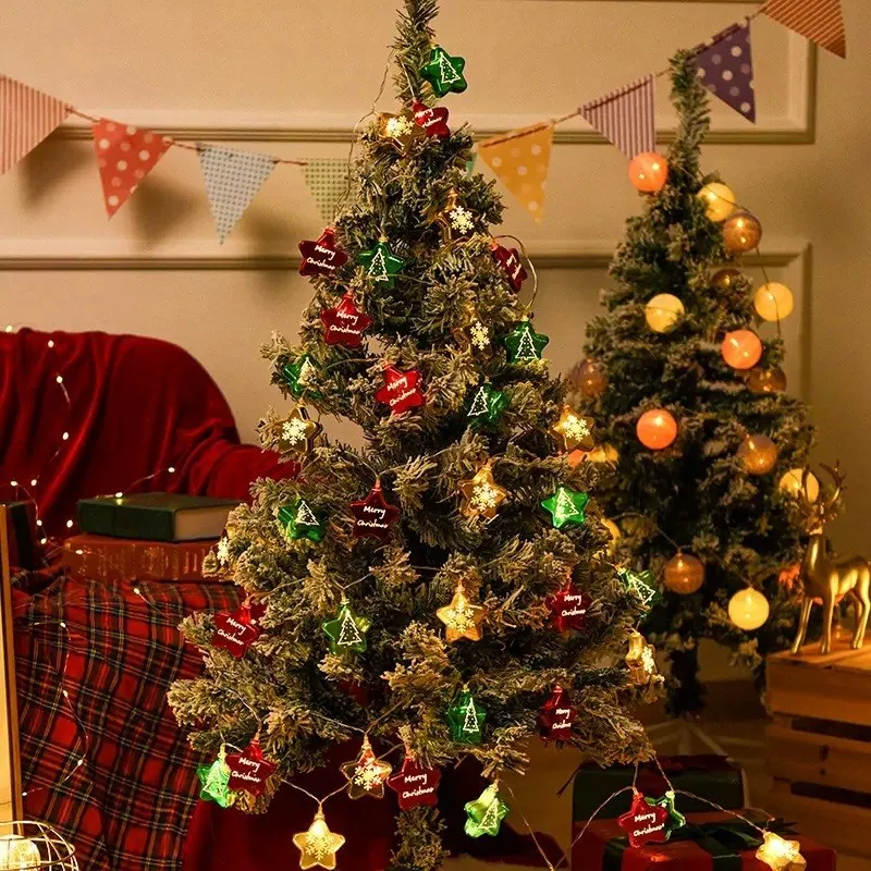 Christmas Decoration Lights Strings Balls Decor Christmas Tree Ornaments for Home Party  Xmas Gifts Navidad 2024 New Year Decor