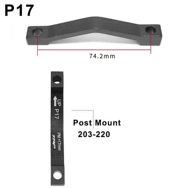 TRP Adapter P17 P20 P23 P43 Post Mount Rotor Adapter PM 160 180 200 203 220  223mm For Hydraulic Disc Brake And Mechanical Disc B