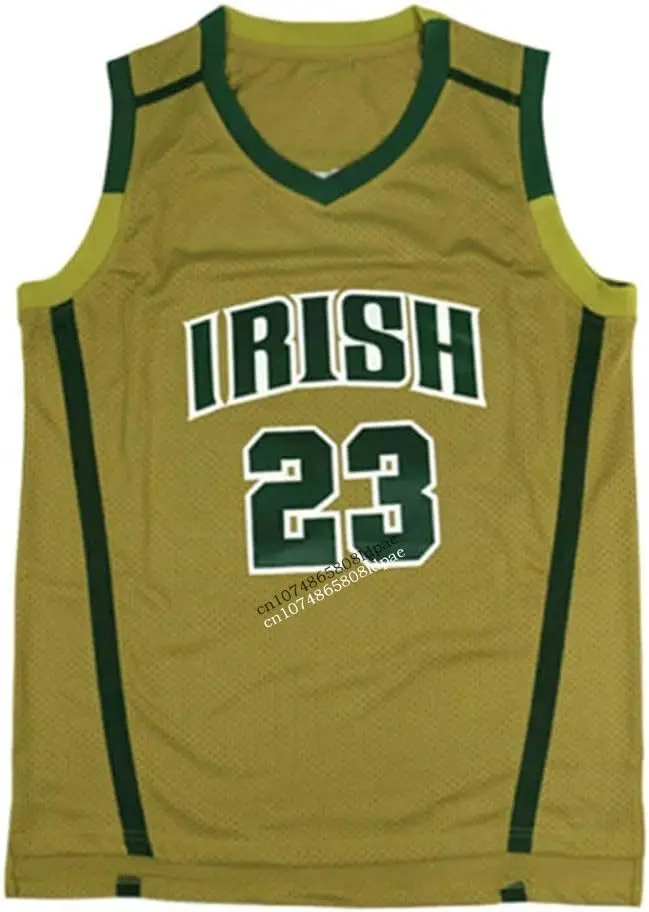 Irish Jersey Men's #23 High School Embroidery Basketball Jersey
