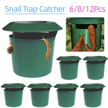6/8/12PCS Snail & Slug Trap Catchers – Garden Pest Repeller Cages 1