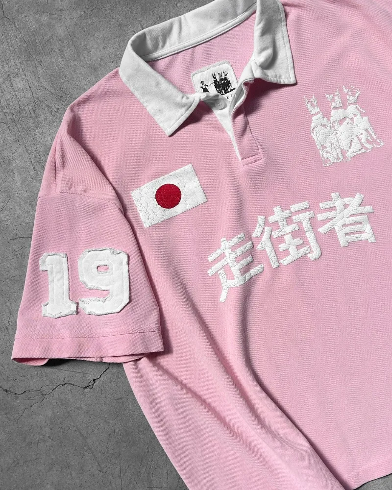 Y2K loose national flag Crack printing oversized polo shirt streetwear trendy summer lapel graphic T shirt unisex canvas clothes 10 S55561a96dd3a4256b7abf6bebe14c3e5Z