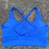 Cross Straps Sports Bra Gym Crop Top Yoga Vest Women High Impact Fitness Bralette Push Up Running Underwear With Chest Pad 4