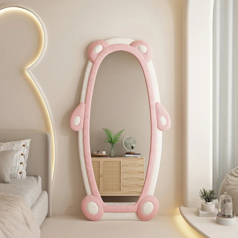 

Girls Funky Decorative Mirrors Cute Sticker Irregular Vanity Stand Big Decorative Mirrors Full Body Espelho Redondo Home Decor