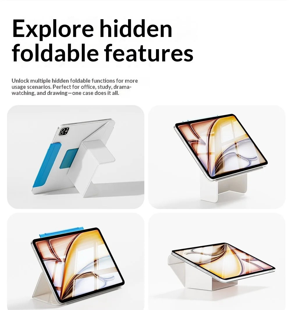 Dual-Color Double-Sided Magnetic Stand Case