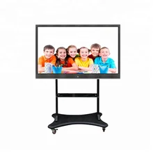

65" Window 10 & Android Dual OS Interactive Touch Screen 4K Smart LED TV with Mobile Stand